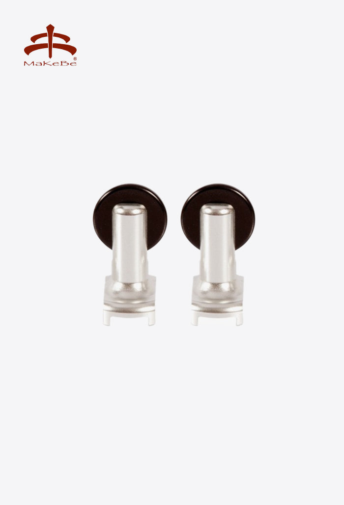 Makebe - Spur with smooth rowel interchangeable kit, Wave Ergospur