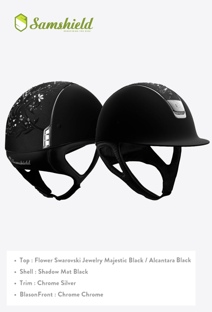 Samshield - Helmet Classic Flower Swarovski Jewelry