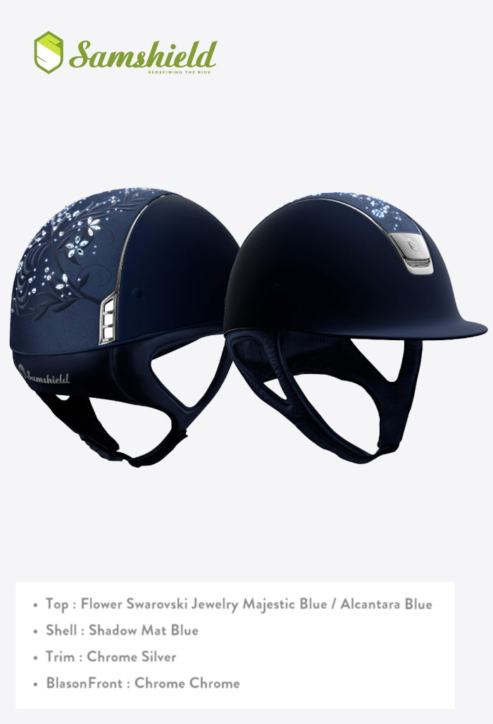 Samshield - Helmet Classic Flower Swarovski Jewelry
