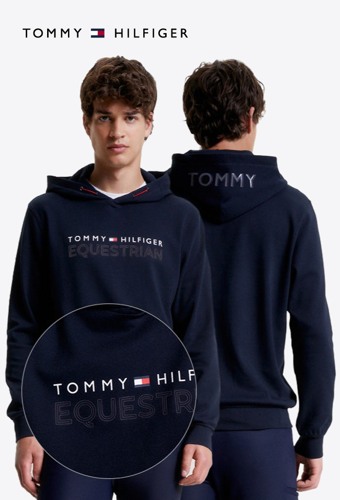 Tommy Hilfiger - Herren Reit-Shirt - LONDON Logo Fleece Hoodie