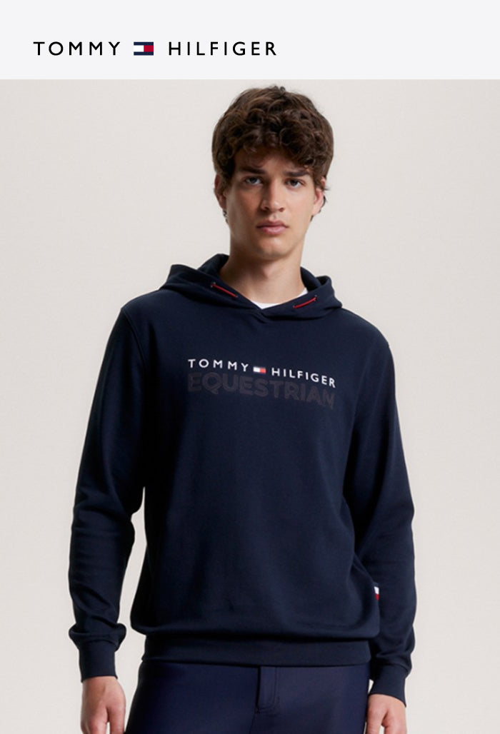 Tommy Hilfiger - Herren Reit-Shirt - LONDON Logo Fleece Hoodie