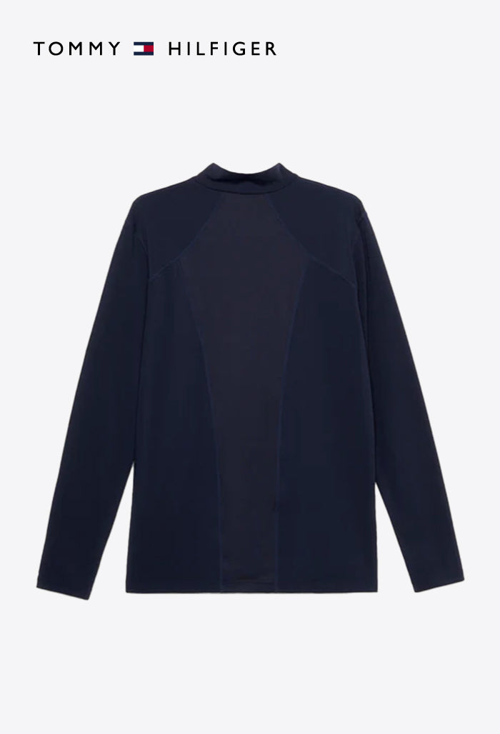Tommy Hilfiger – Herren-Reitshirt – Thermo-Shirt mit 1/4-Reißverschluss