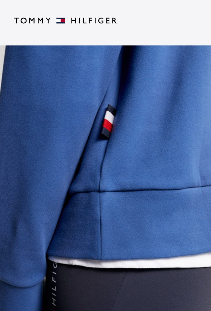 Tommy Hilfiger - Damen Reit-Shirt - PARIS Oversized Studded Logo Hoodie