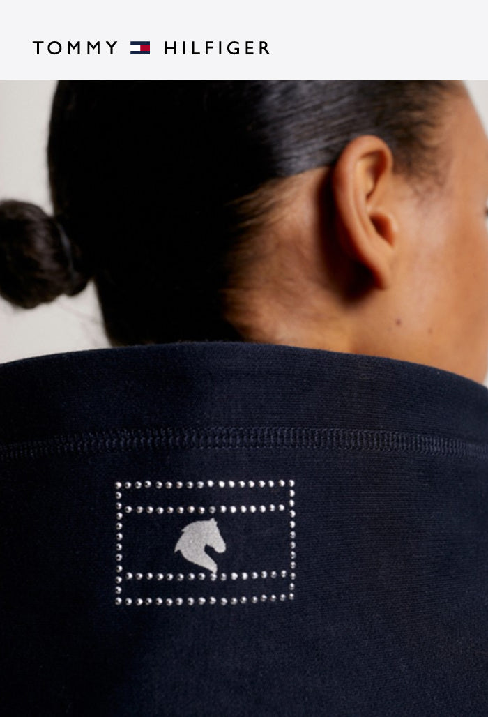 Tommy Hilfiger - Damen Reit-Shirt - PARIS Oversized Studded Logo Hoodie